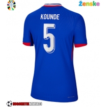 Ženske Nogometnih dresov Francija Jules Kounde #5 Domači EP 2024 Kratki rokavi